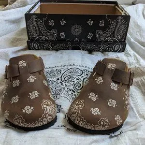Bravest Studios | Shoes | Bravest Studios Mocha Paisley Mule  display picture 1